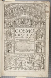 Title page of Cosmographia, 1544