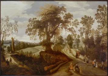 Summer Landscape with Walkers