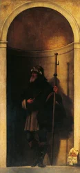 St Sinibald, decoration from organ door