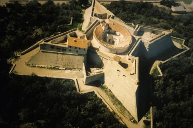 Square fort in Antibes, fortification of Vauban (17th century)