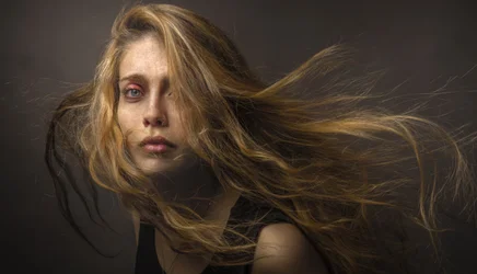 Intense Windswept Portrait