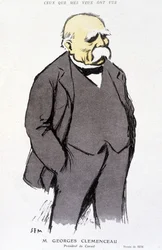 Portrait of Georges Clémenceau - by Sem, in 