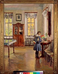 In a House. Painting by Sergei Arsenyevich Vinogradov