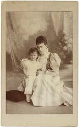 Grand Duchess Xenia Alexandrovna of Russia with Daughter Irina
