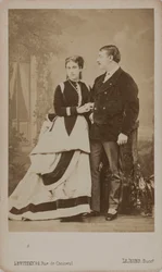 Paul Pavlovich Demidoff, 2nd Prince of San Donato, with His Wife, Maria, 1863
