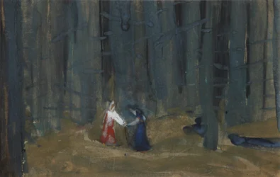 Illustration to The Tale of the Dead Princess and the Seven Knights