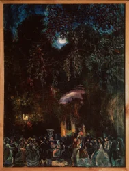 Spain. Leisure Scene, Evening Street Walk