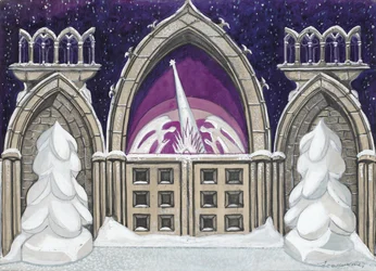 Stage Design for the Ballet The Nutcracker by P. Tchaikovsky