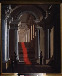 The Staircase of the Anichkov Palace in Saint Petersburg