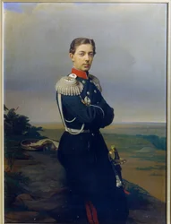 Portrait of Grand Duke (Tsarevich) Nicholas Alexandrovich of Russia