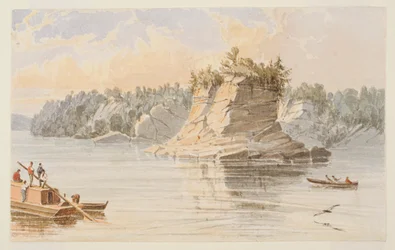 The Grand Tower, 80 Miles Above the Mouth of the Ohio, #64