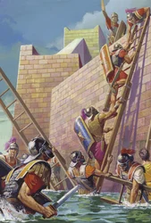 General Scipio finds a way into the seemingly impregnable stronghold of Carthage Nova in Spain