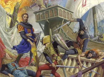 Marco Polo captured by the Genoan, 20th century