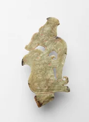 Finial in the form of a bird with dragon, c.1300-c.1050 BC