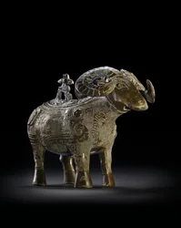 Ritual ram-form wine vessel, Gong