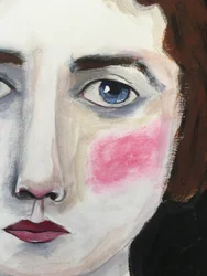 Blushing Woman Portrait
