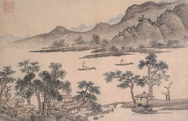 Landscape with Sailboats