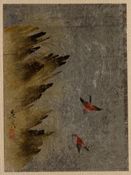 Birds and Jutting Rocks
