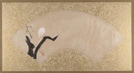 Egret on Tree Stump, late 19th century