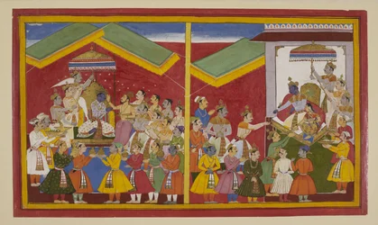 Rama Is Crowned and Rewards His Allies; Sita Gifts Her Necklace to Hanuman