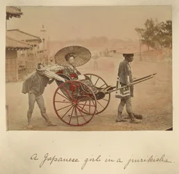 A Japanese Girl in a Jinrikisha