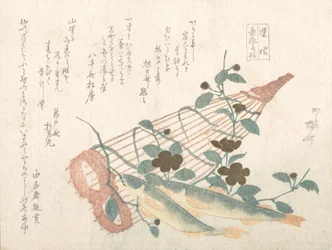 Sweet Fishes of the Nagara River, with Baskets and Flowers