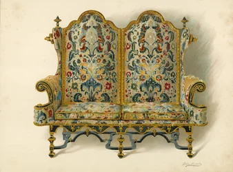Settee, the Property of the Duke of Leeds