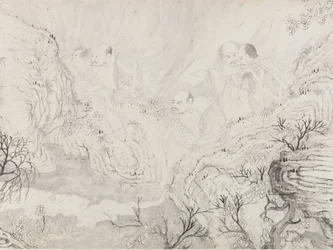 The Sixteen Luohans, dated 1667