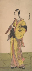 Ichikawa Bennosuke as a Man in Komuso Attire