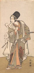 Standing Figure of an Actor of the Ichikawa Family, Probably Danjuro IV, 1726-1792