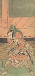 The First Nakamura Nakazo as a Samurai, ca. 1770