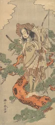 The Ninth Ichimura Uzaemon as a Samurai Warrior