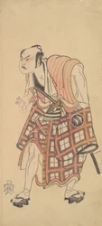 The Second Nakajima Mihoemon as a Man Standing with Head Bent Forward, 1768 or 1769