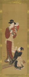 Woman, a baby and a young girl