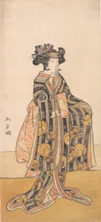 Yoshizawa Iroha as a Woman Tomoe Gozen Standing on the Bank