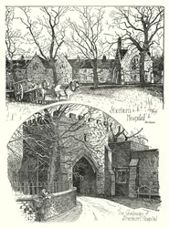 Sherburn Hospital, Durham (engraving)