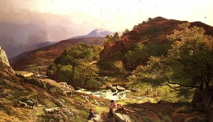 On the River Llugwy near Capel Curig, N. Wales