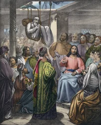 The sick of the palsy brought to Christ by his friends