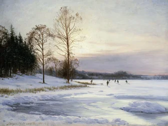 Skaters on a Frozen Pond