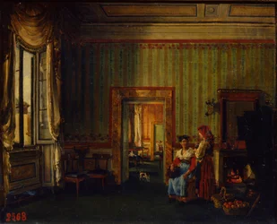 Interior in the House of Prince Alexander Golitsyn in Rome, 1830