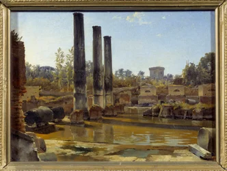 The Temple of Serapis in Pozzuoli. Painting by Sylvester Feodosiyevich Shchedrin