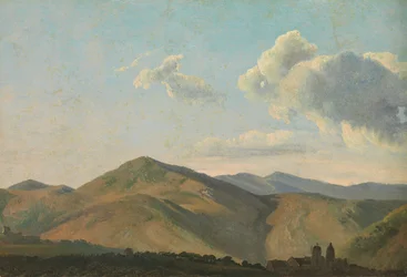 Mountainous Landscape at Vicovaro