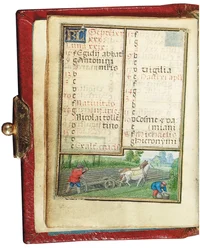 Folio from a miniature Book of Hours, use of Rome, Bruges, 1530-35