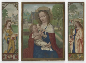 Virgin and Child; Saints Catherine and Barbara