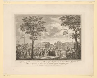 Farewell of William V and Wife at Buiten Amstel, 1768