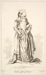 Ancienne Mode Françoise, from Recueil de diverses figures étrangères