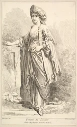 Woman of the Levant, from Recueil de diverses figures étrangères Invented by F. Bouc...