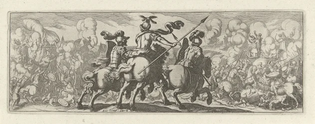 Three Cavalrymen at a Battle with Elephants, Cavalry (series title)