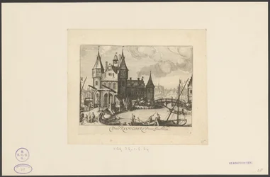 View of the First Regulierspoort in Amsterdam