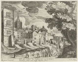 Landscape with the Entry of Christ into Jerusalem (Series: Landscapes with Scenes from the Life of Christ)